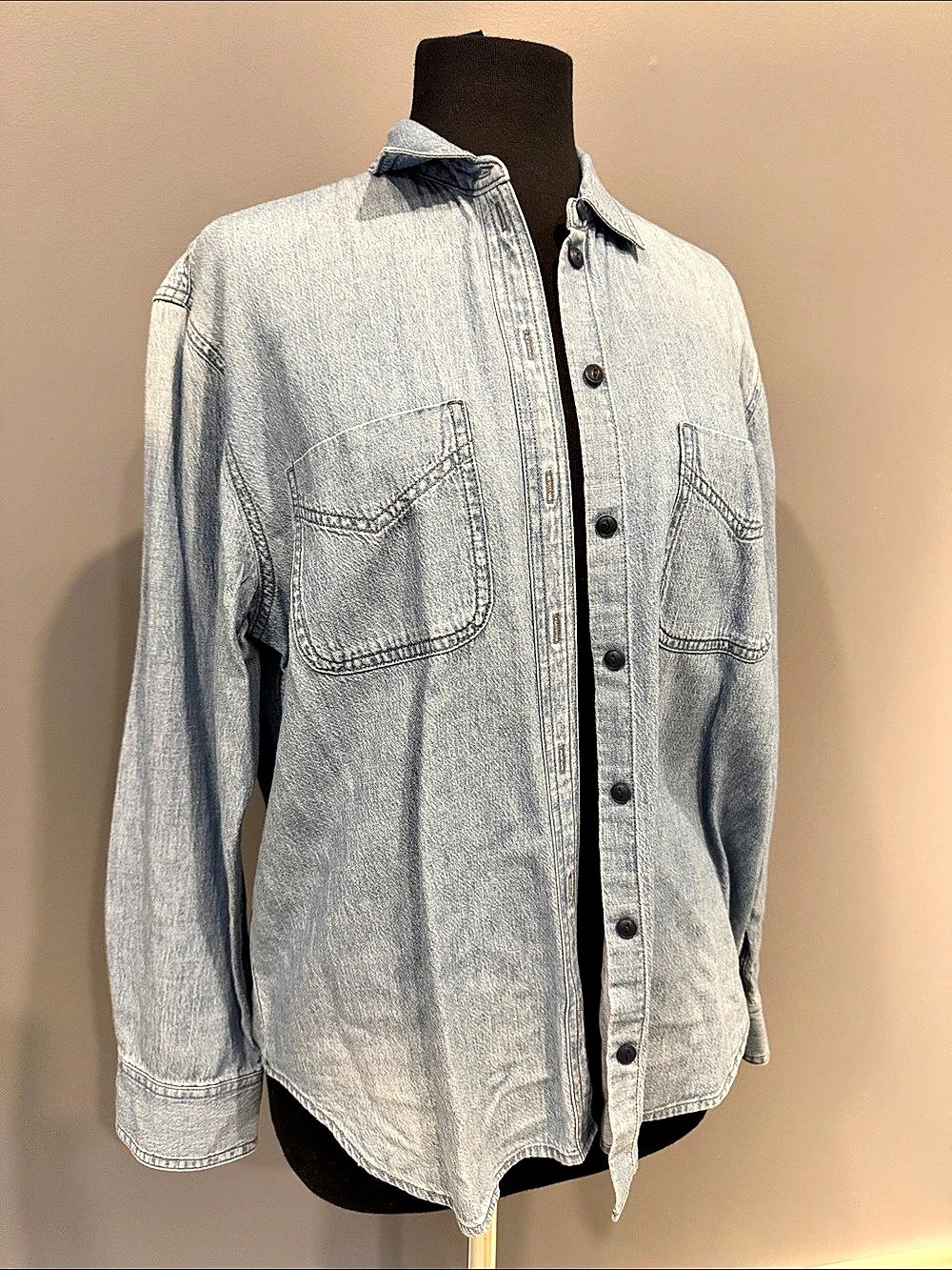 Madewell Denim Shirt Jacket Blue Size Medium Like New